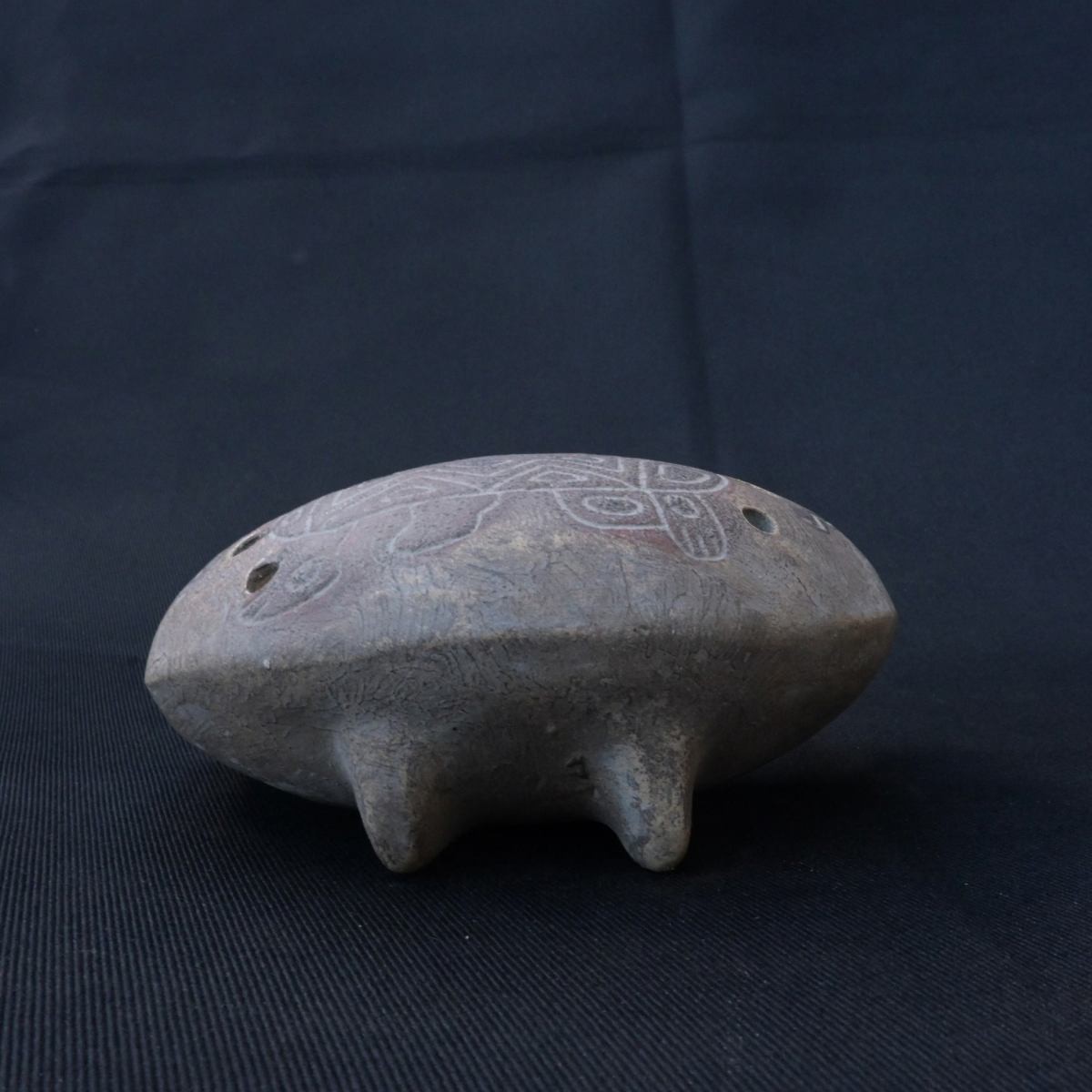 Pre-Columbian Tiahuanaco Ceramic Whistle with Ancestral Sound
