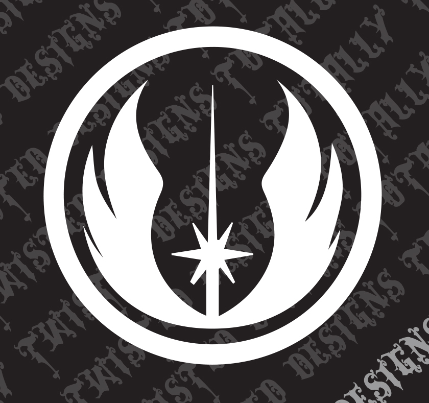 Star Wars Jedi logo vinyl decal sticker car truck luke empire yoda sith han