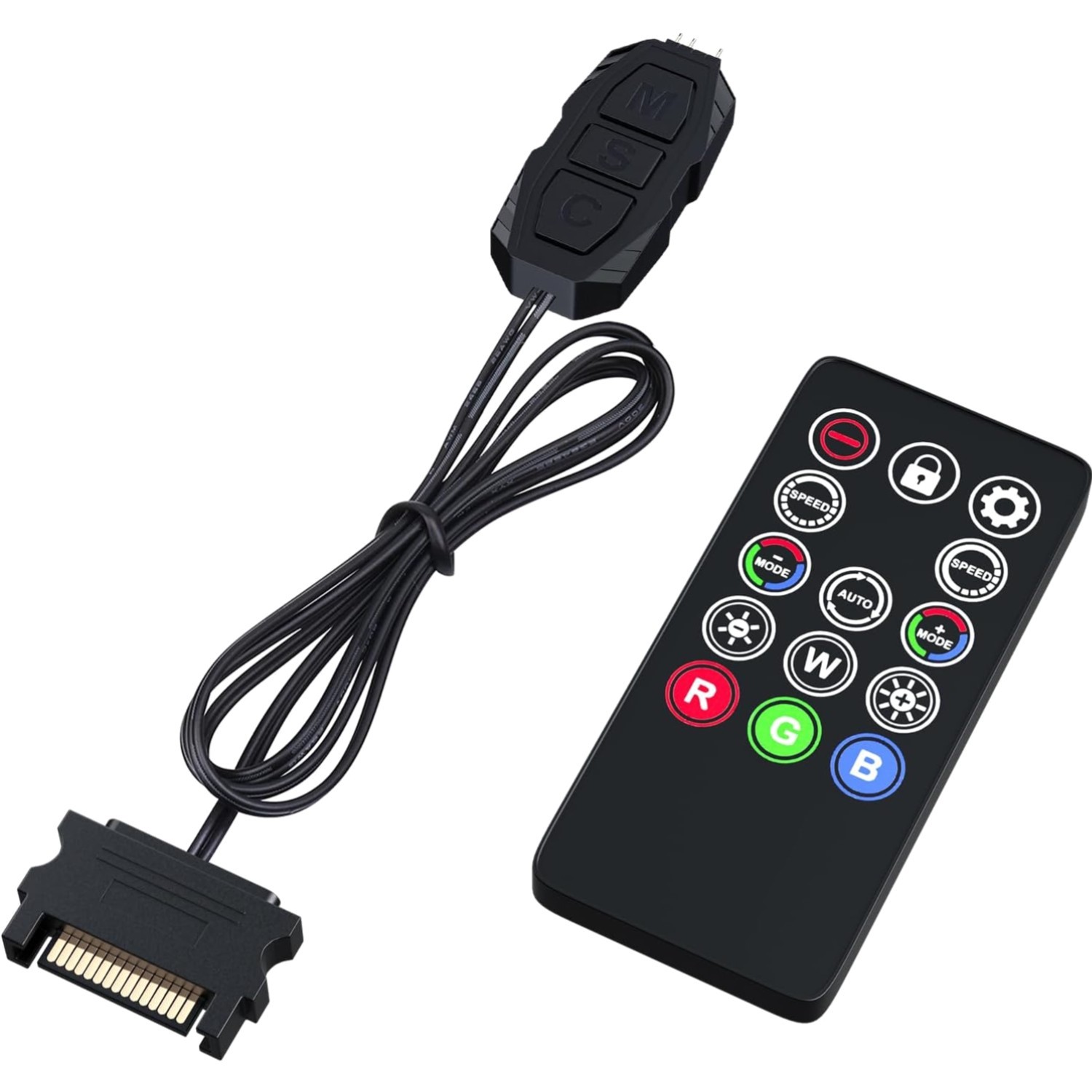 ARGB PC Fans Controller Kit with Remote for RGB Fans and Heat Sink 3 Pin