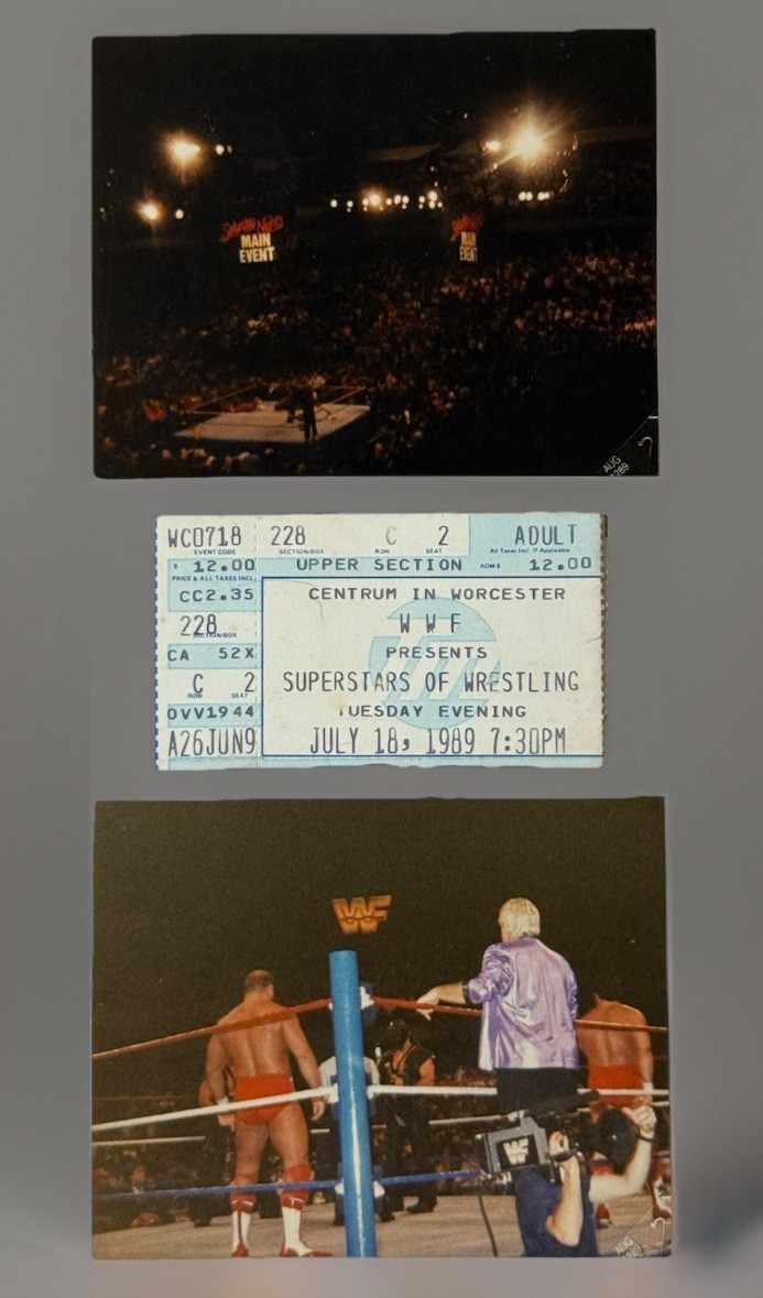 SATURDAY NIGHTS MAIN EVENT TICKET STUB 1989 WWF TICKET STUB SUMMERSLAM 89 SETUP