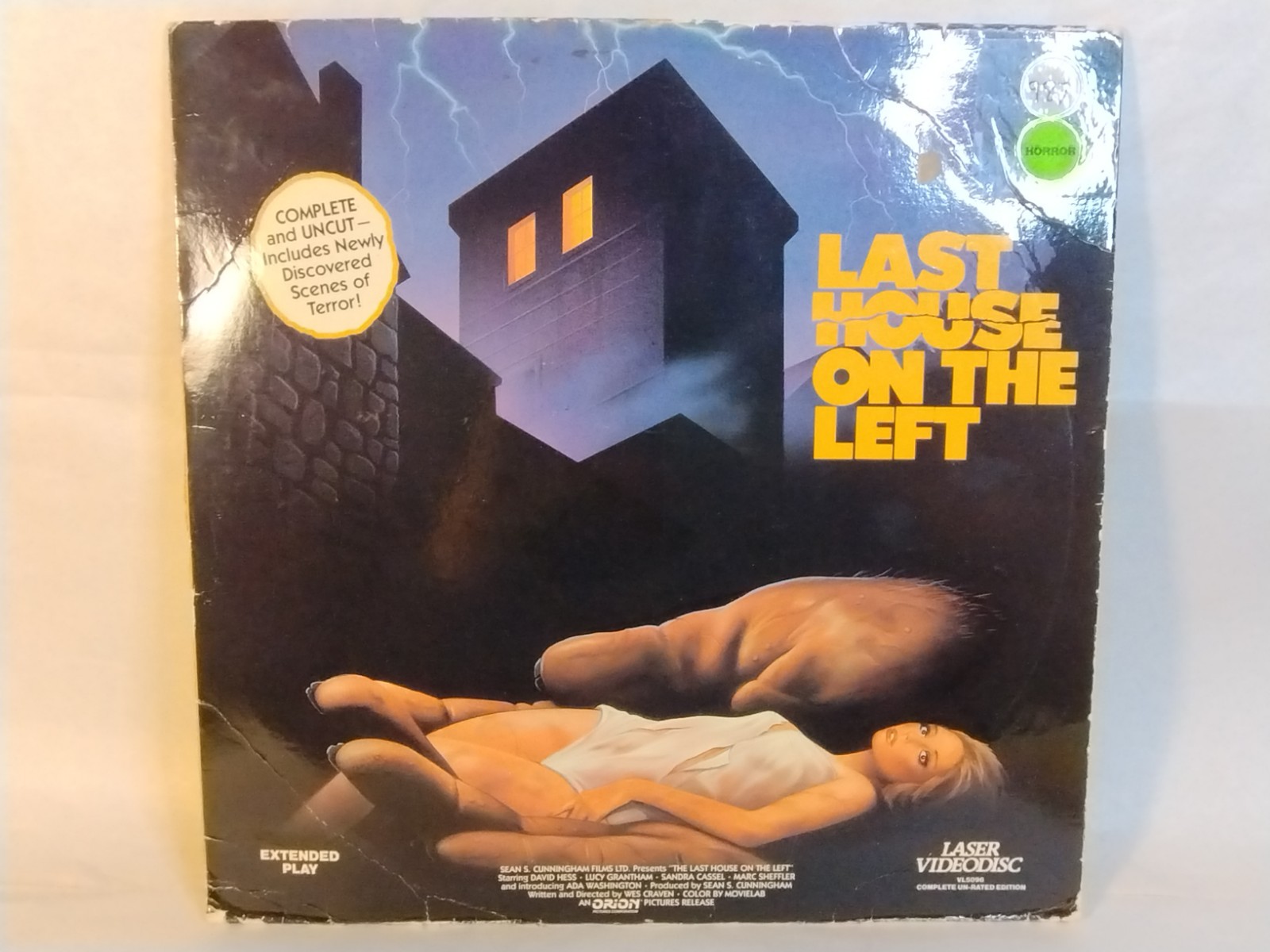 Last House on the Left Laserdisc.