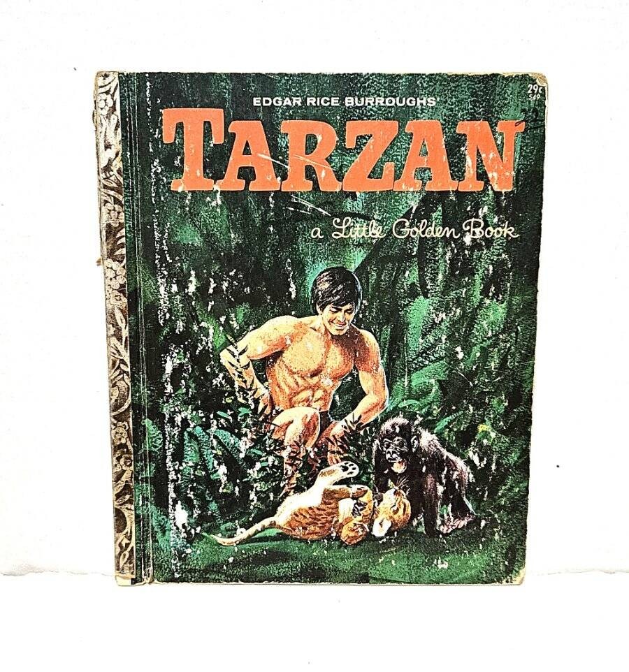 Edgar Rice Burroughs' Tarzan Little Golden Book Gina Ingoglia Weiner 1964 HB