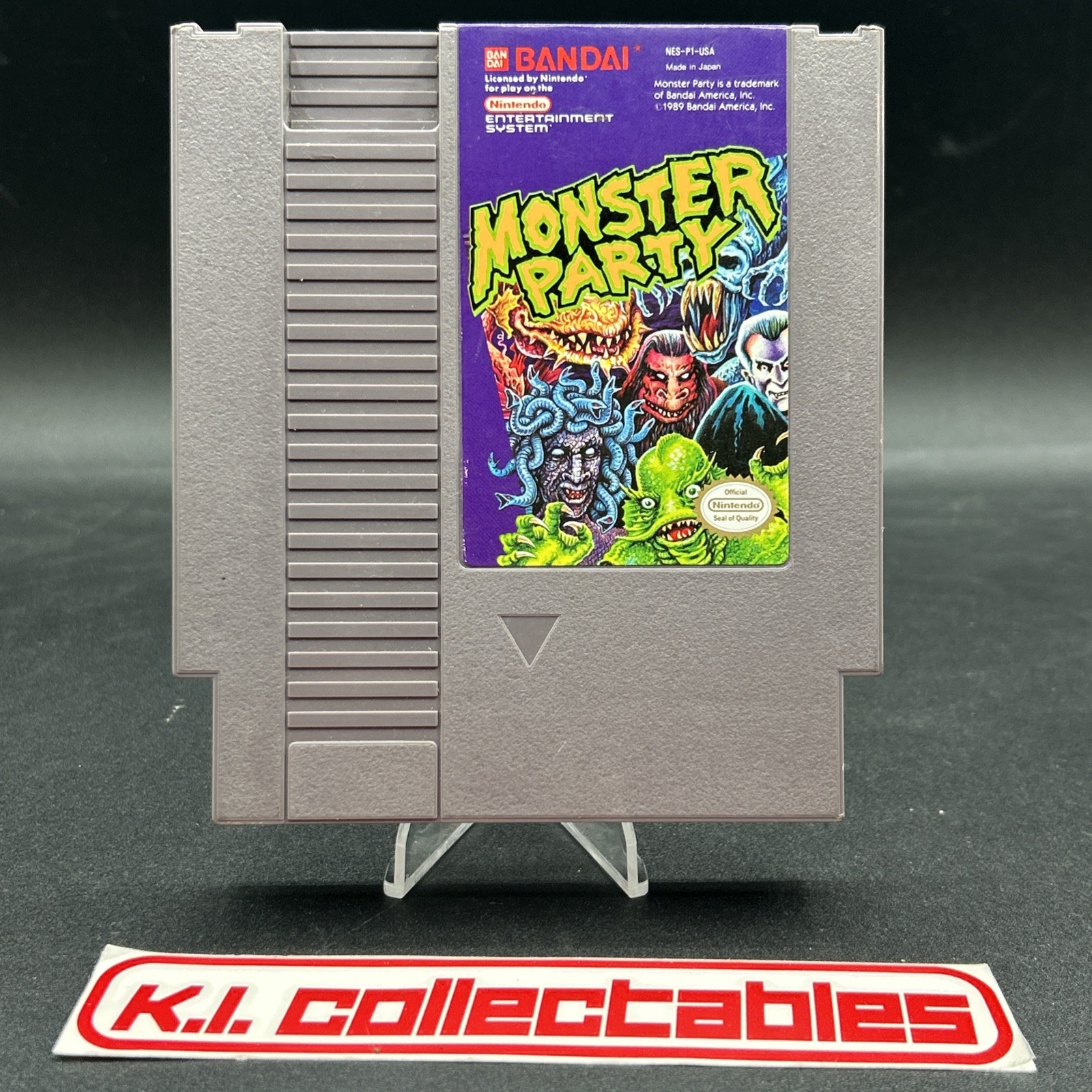 Nintendo NES Monster Party (Nintendo NES, 1989) - Authentic