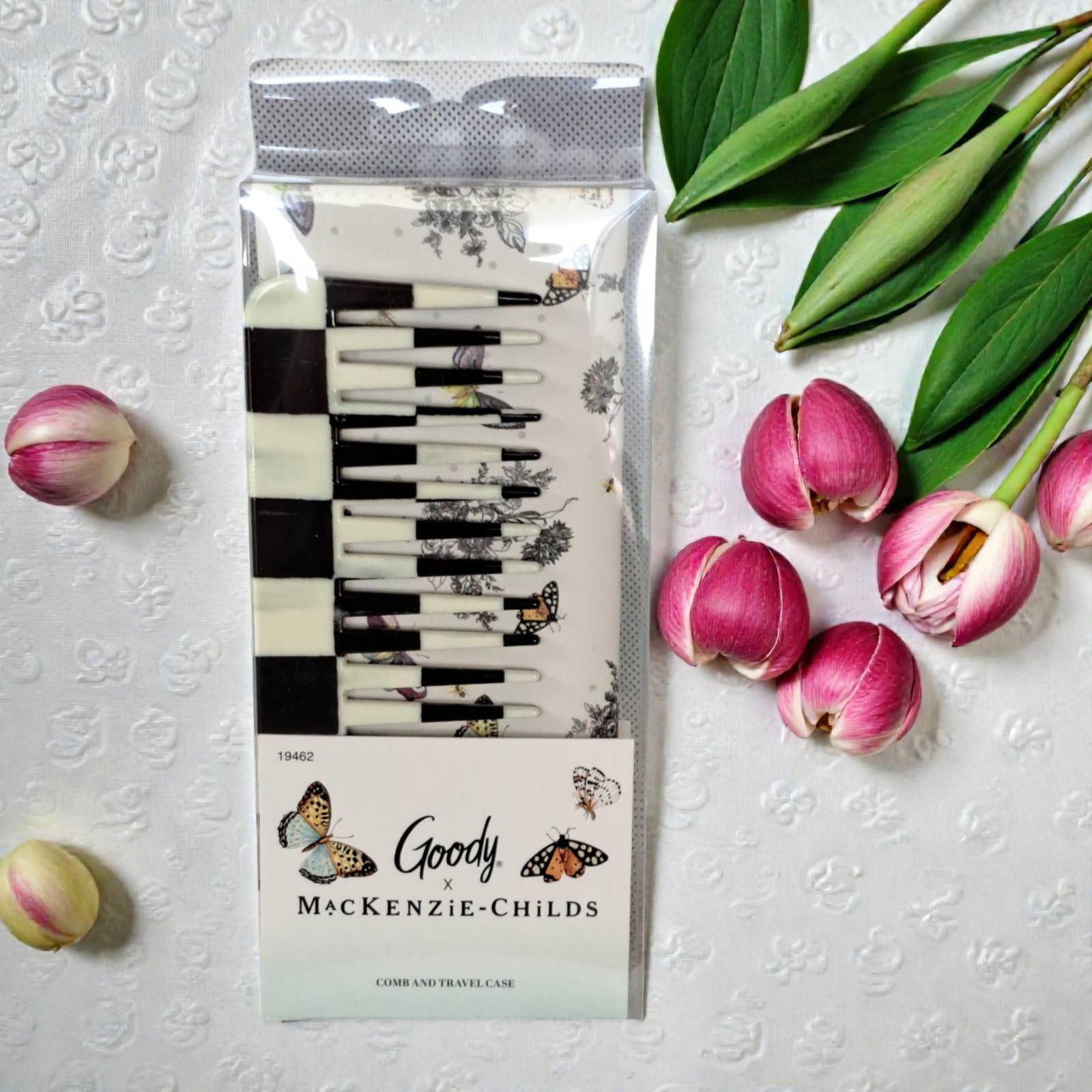 MacKenzie-Childs Goody x Target Courtly Check & Butterfly Comb & Travel Case