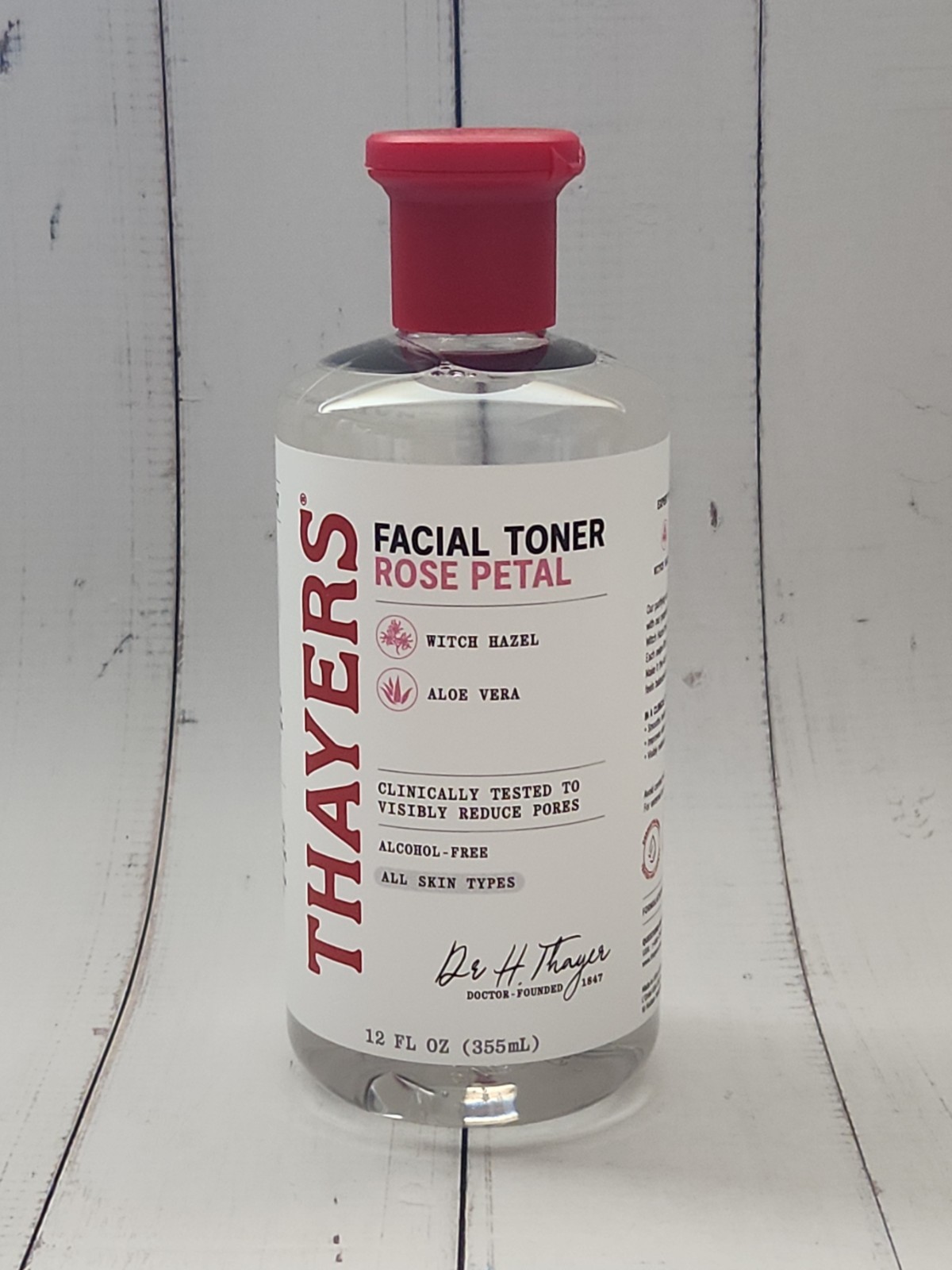 Thayers Witch Hazel Aloe Vera Facial Toner, Alcohol Free, Rose Petal, 12 fl oz