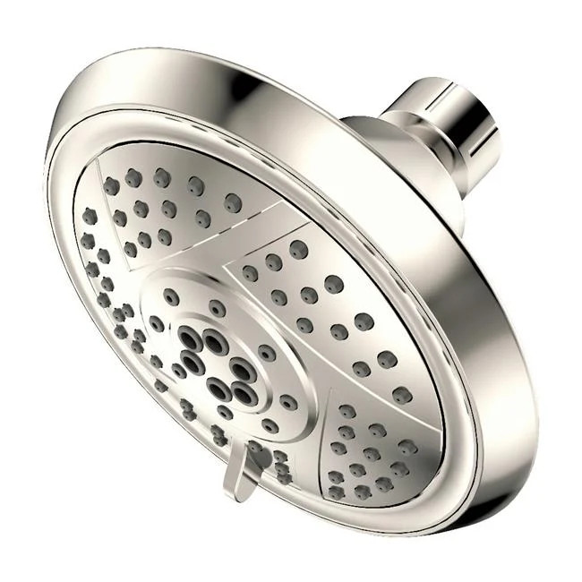 Kingston Brass KX1556PN KX1557 Vil Bosch 5 in. Round 5-Function ABS Shower He...