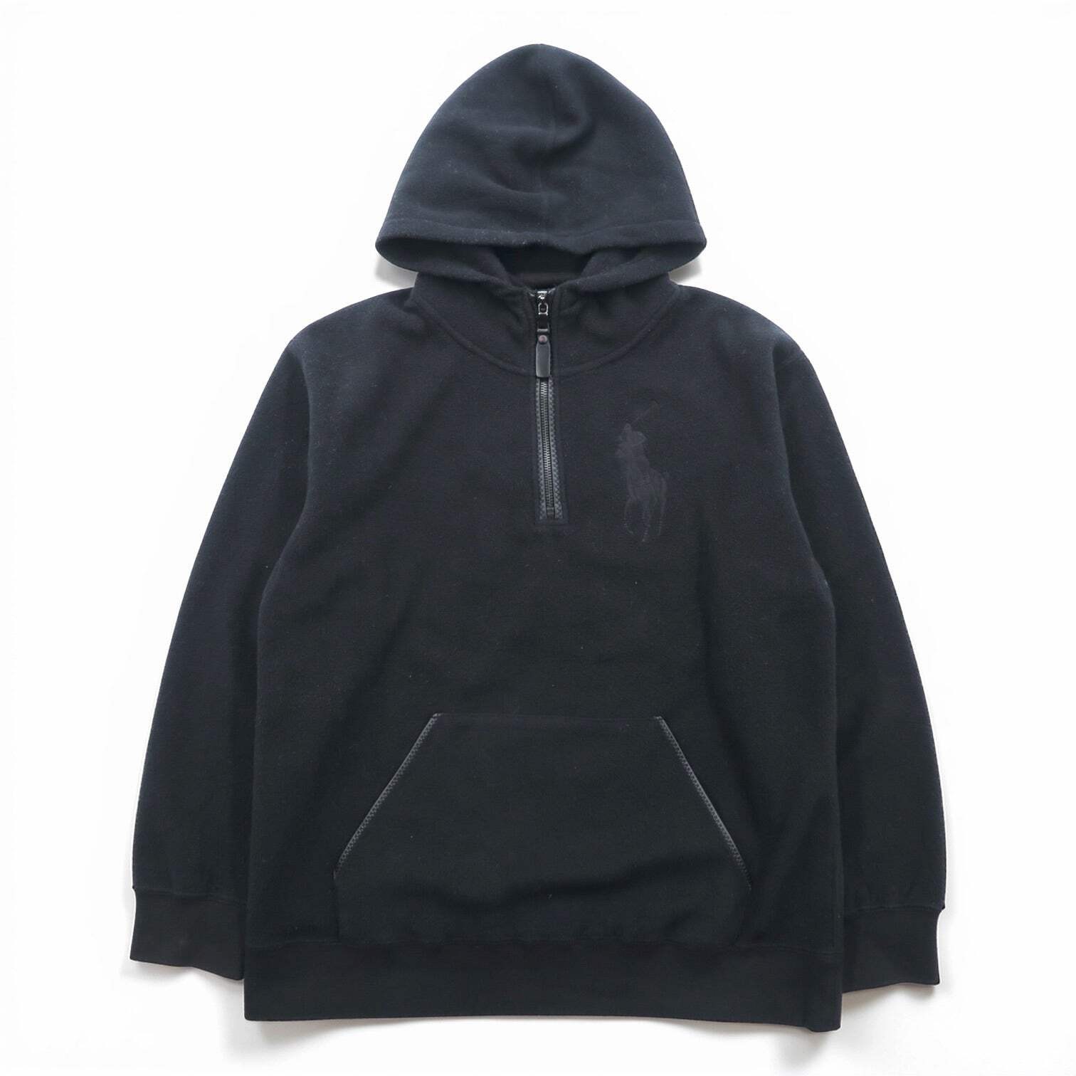 Polo Ralph Lauren 90s Big Pony Embroidery Half-Zip Fleece Hoodie M