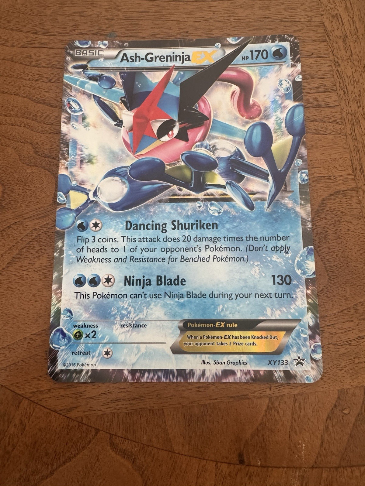 Pokémon Ash-Greninja EX Promo Holo Jumbo Oversized Card XY133