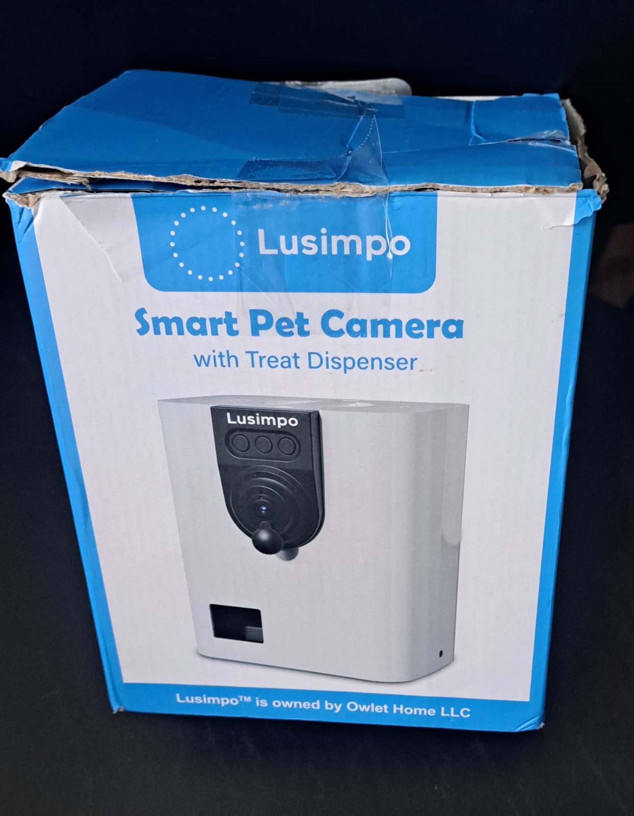 Pet Camera with Treat Dispenser,WiFi Smart Dog/Cat Camera, Free App Open Box 