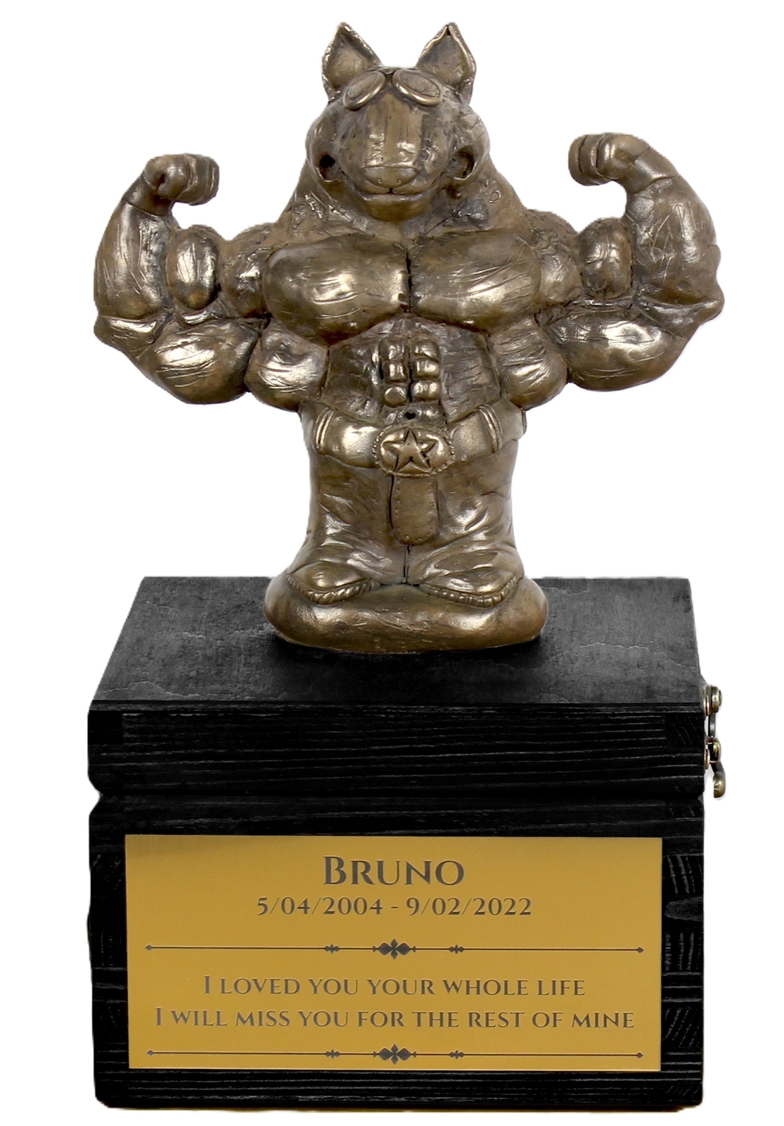 Bull Terrier Black Letters on The Box Art-Dog