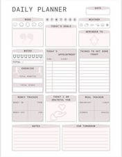 2024 Printable Minimalist Digital Calendar&Planner Set