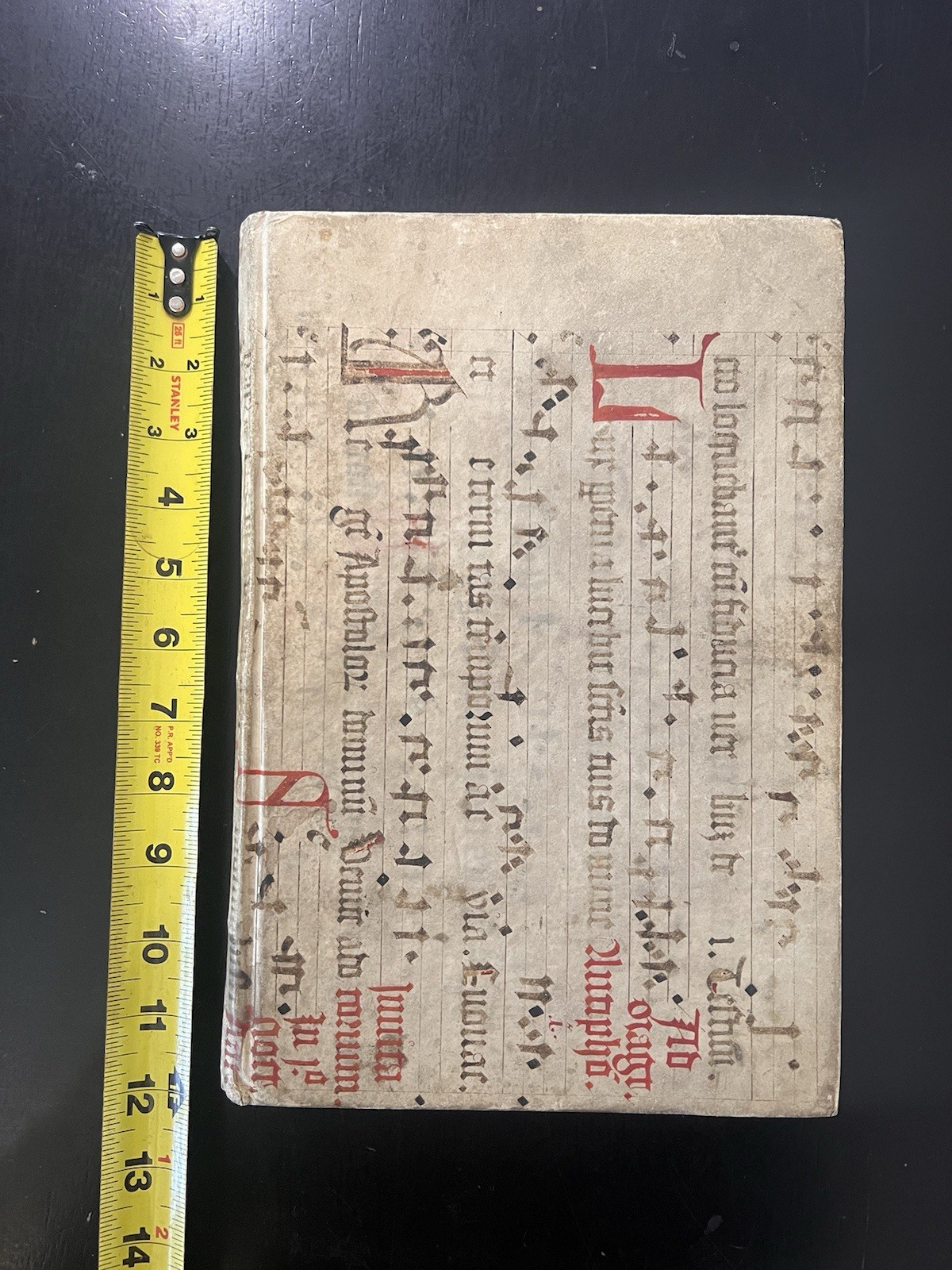 14th Century Manuscript Wrap Circa 18th Century Veterinary Medicine Book German