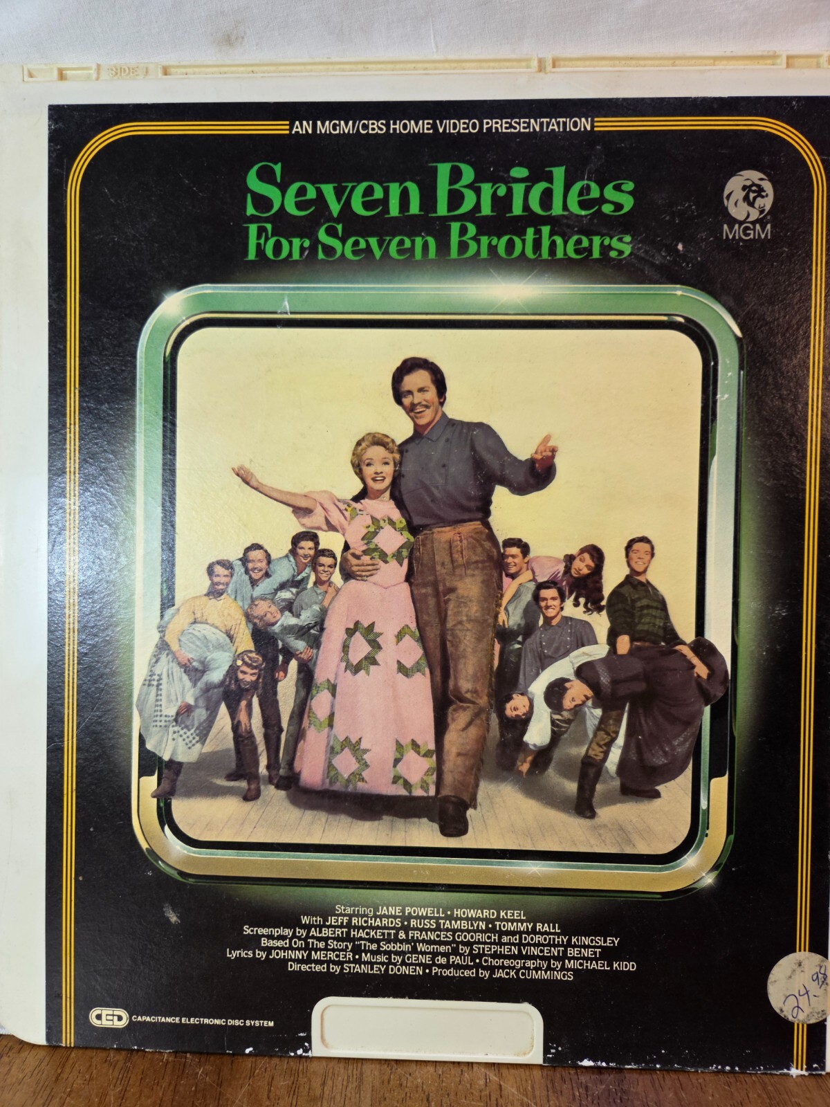 Seven Brides for Seven Brothers CED Videodisc  MGM c. 1954