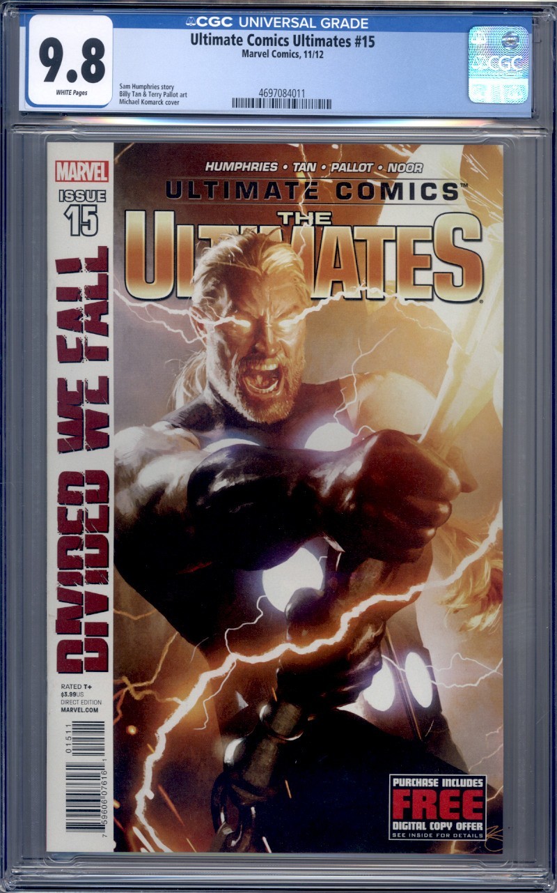 Ultimate Comics Ultimates #15 CGC 9.8 Marvel Comics 2012 Thor 1st Print