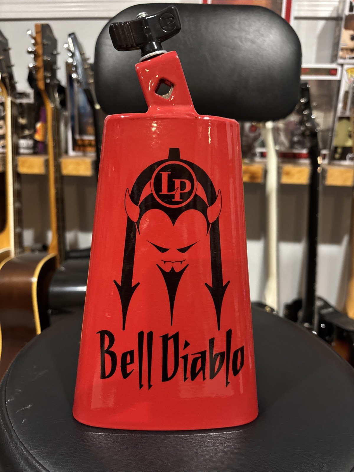 Latin Percussion LP Bell Diablo Red LP007-Rock Cowbell USA