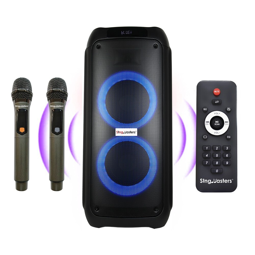 SingMasters PartyBox P50 Portable Bluetooth Party & Karaoke Speaker Wireless Mic