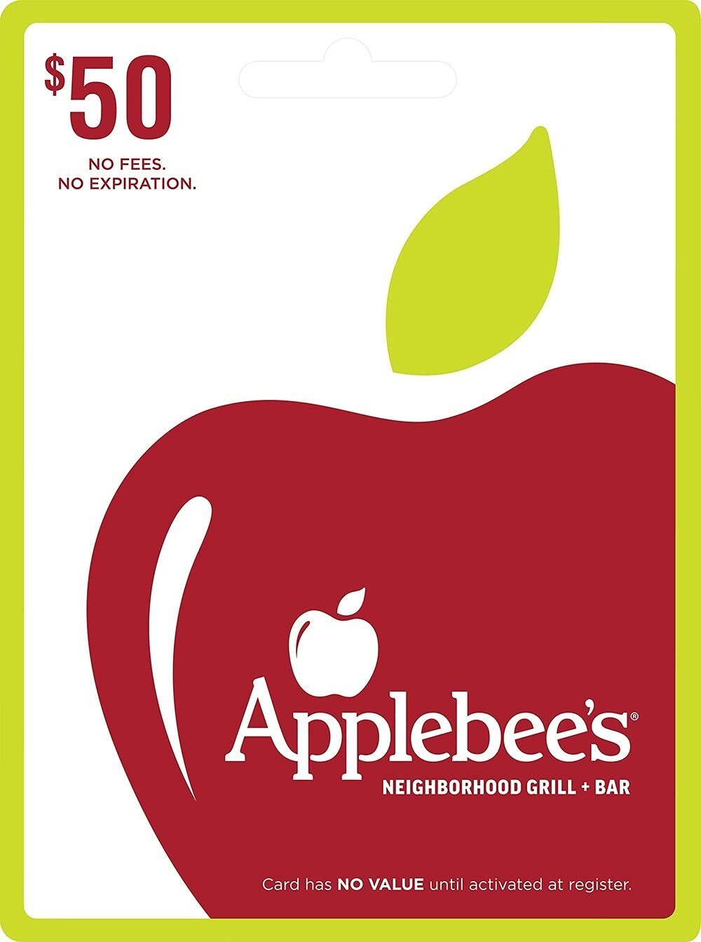 $50 Applebee's Gift Card (Free Shipping)