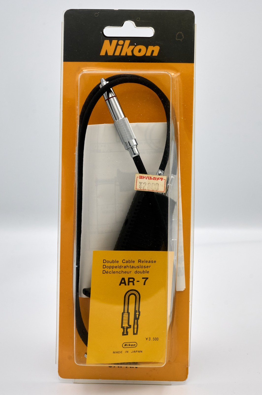 Nikon AR-7 Double Cable Release, New in original box