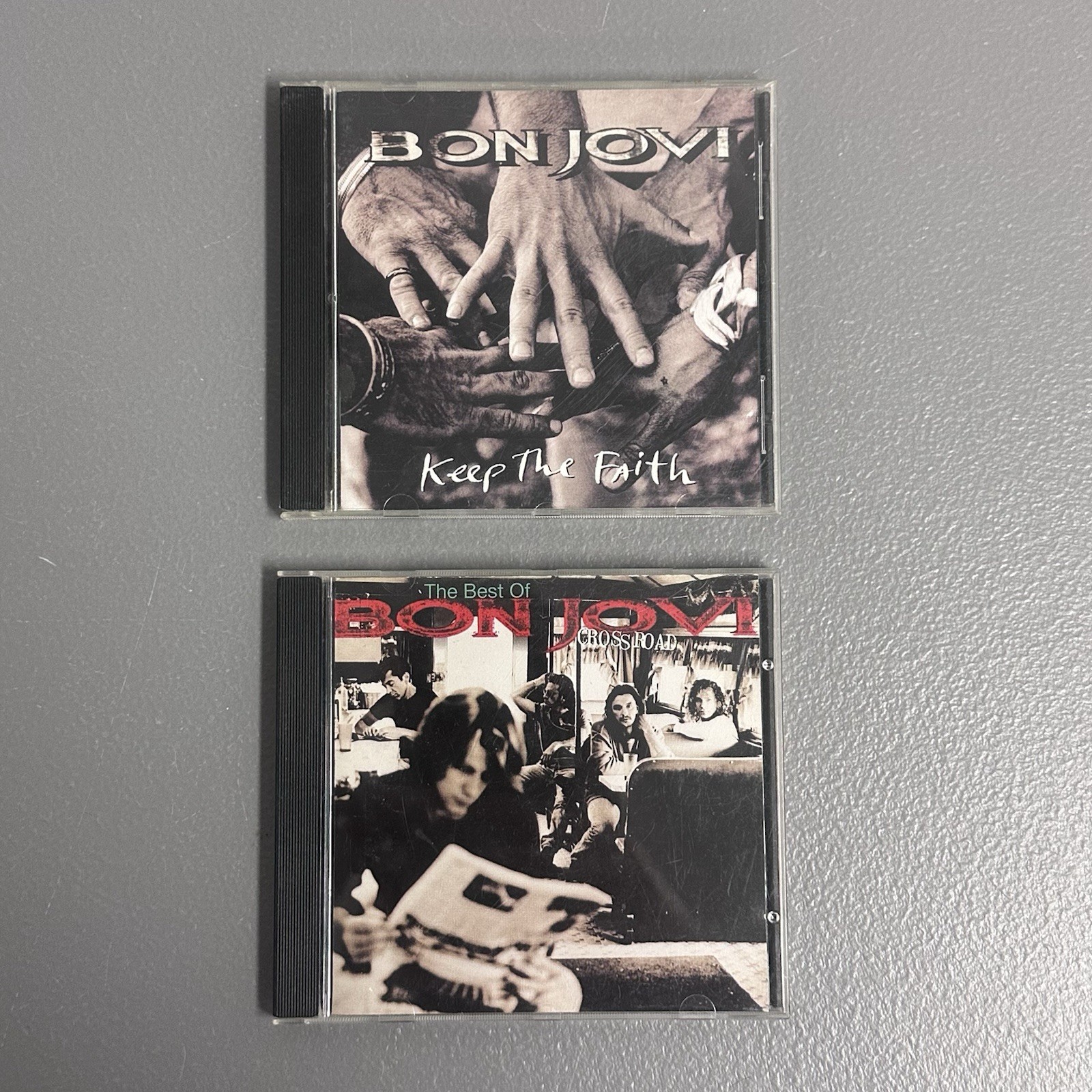 Bon Jovi 2 Pack Bundle CD Keep The Faith & Cross Road TESTED