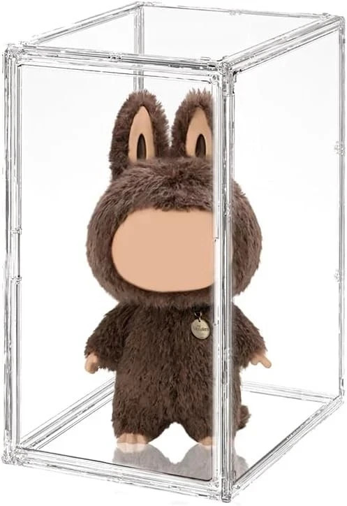 Extra Large 19.7"x14.6"x11.6" Acrylic Display Case Magnetic Door 2 Dividers