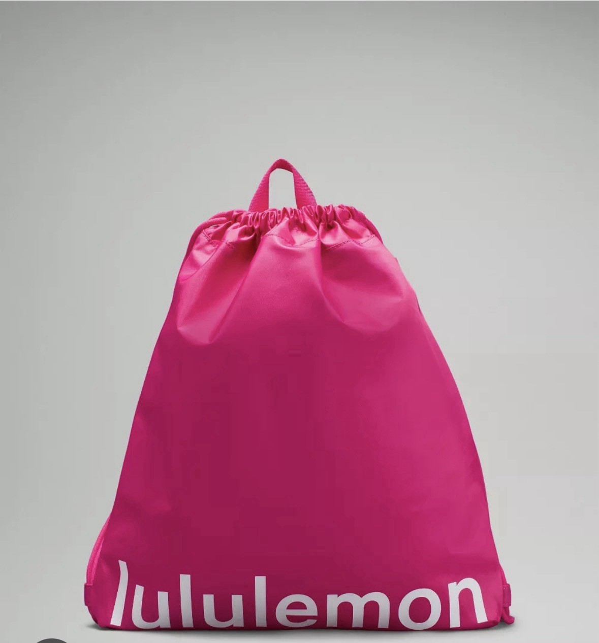 Lululemon Lightweight Gym Sack 13 Liter One Size Pink NEW