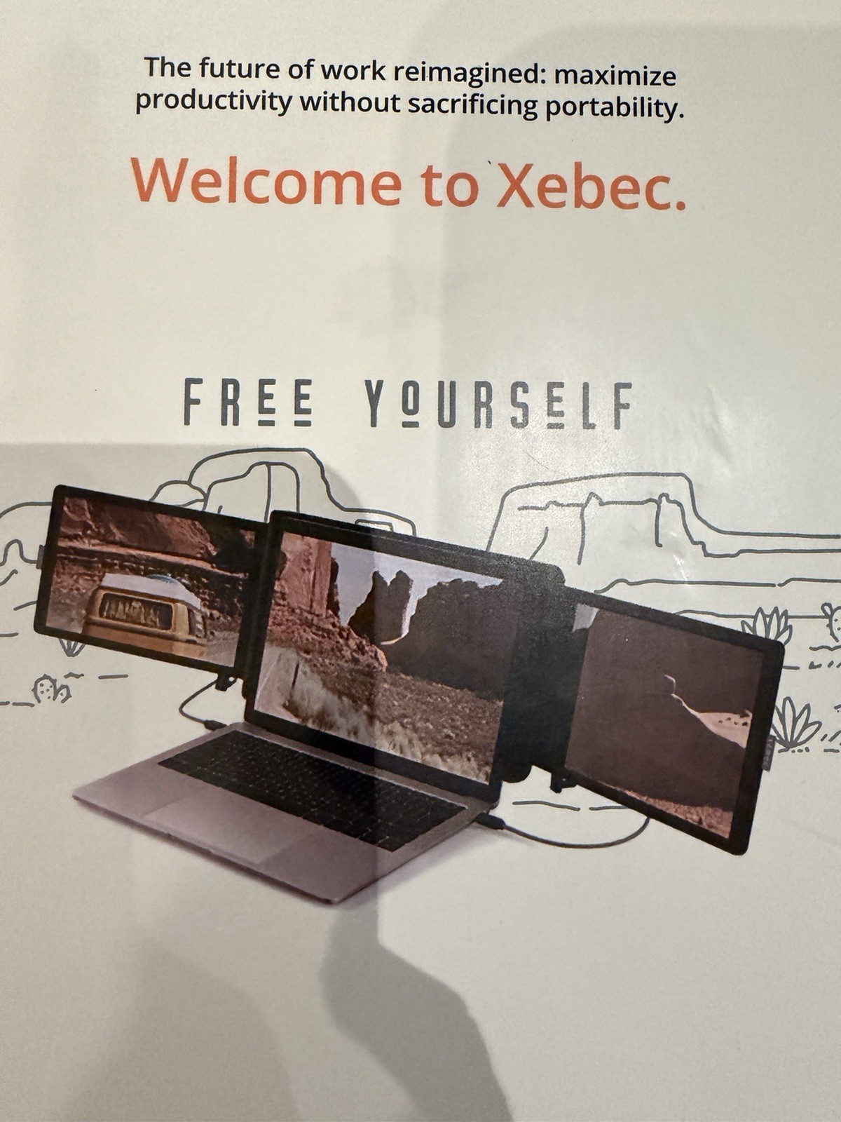Xebec Tri-Screen 2 (XTS2) 10.1'' IPS LCD Dual Screen Monitor - brand new
