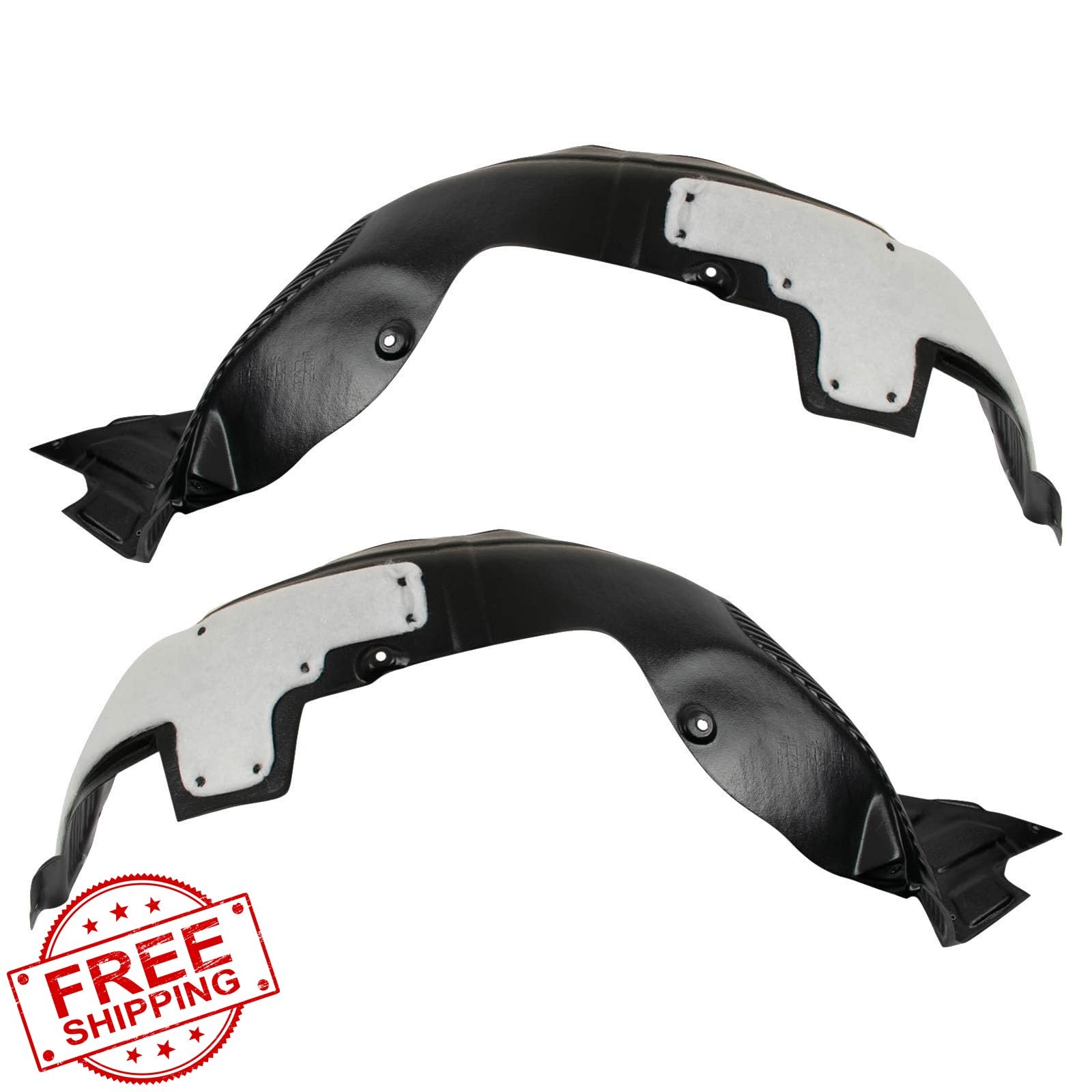 TRQ Kia Forte Inner Fender Liners 2014-2016 Front Set