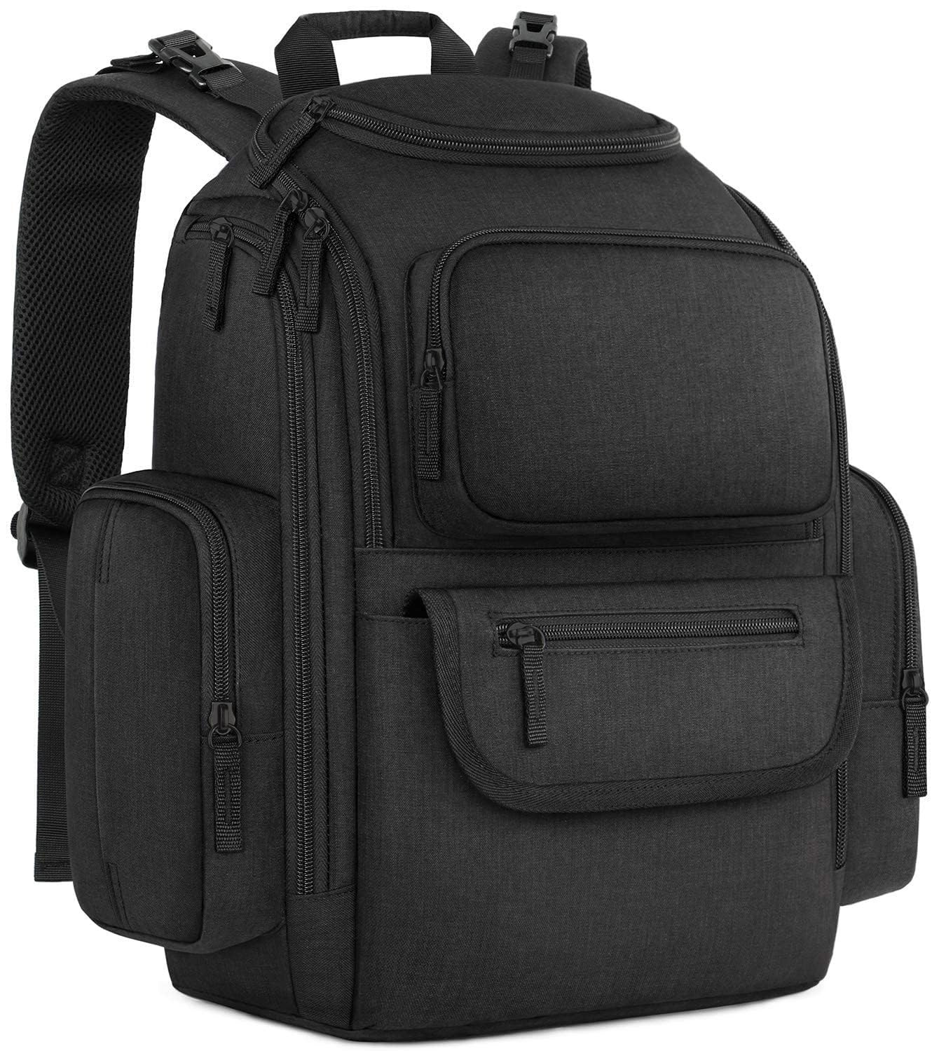 Diaper Bag Backpack, Multifunctional Dad Diaper Bag with 2 Side Insulated Pocket