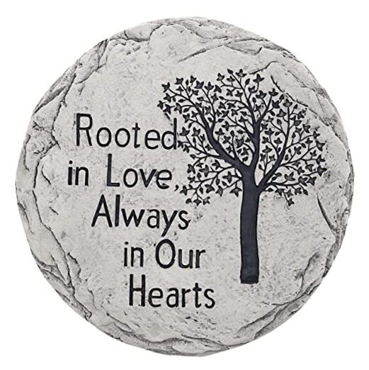  Garden Memorial Stepping Stone - Rooted in Love, Always in Our Hearts - Tree 