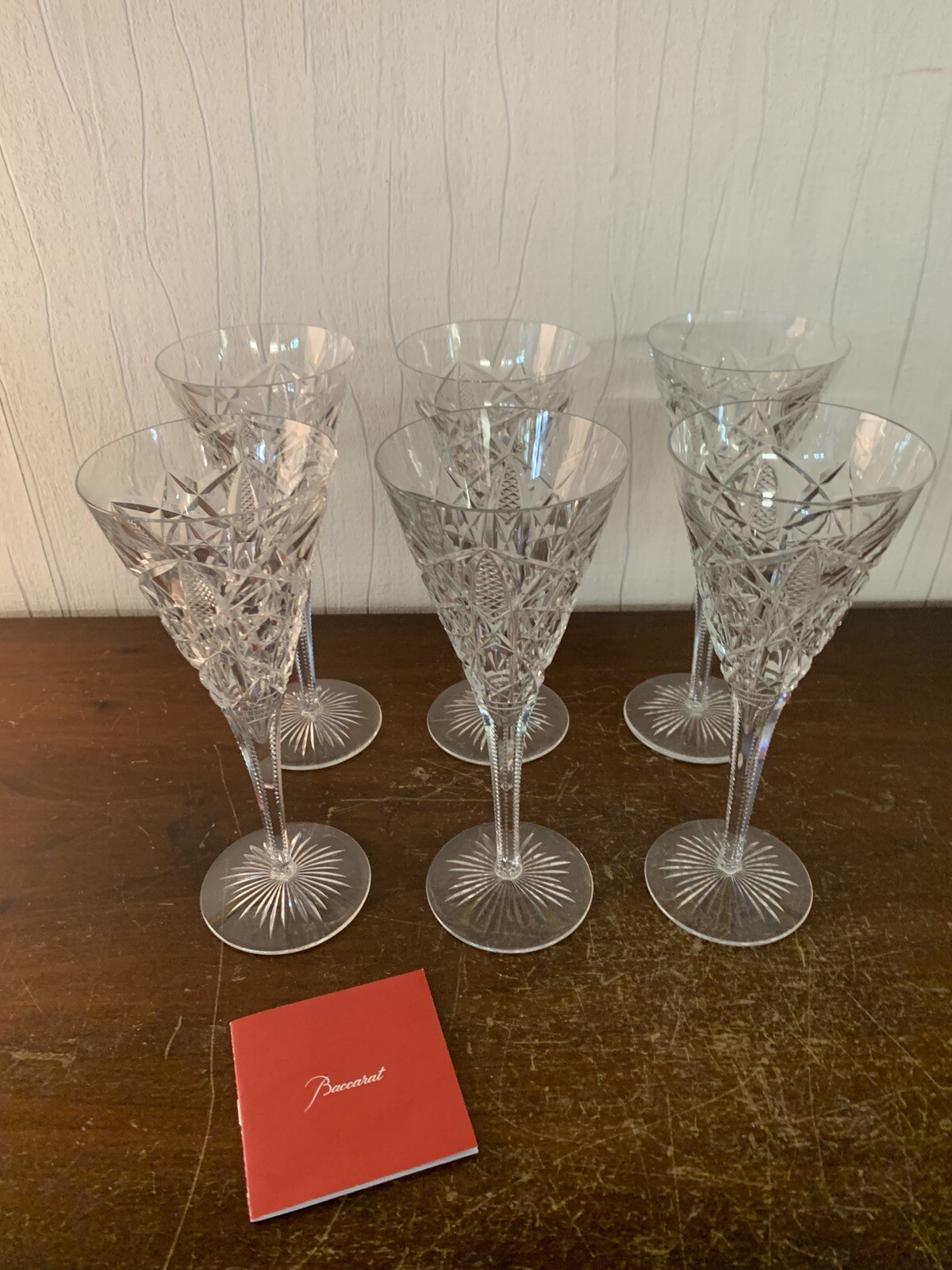 2 Champagne Flutes Model Lagny Crystal From BACCARAT (Price Per Unit)