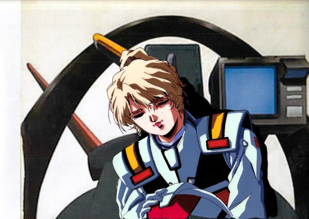 Macross II Lovers Again Cell with Background Anime Production Used 1992