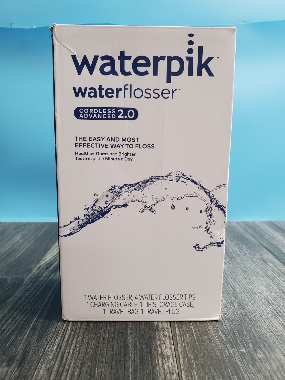 Waterpik Cordless Advanced 2.0 Water Flosser WP-583 Blue Rechargeable