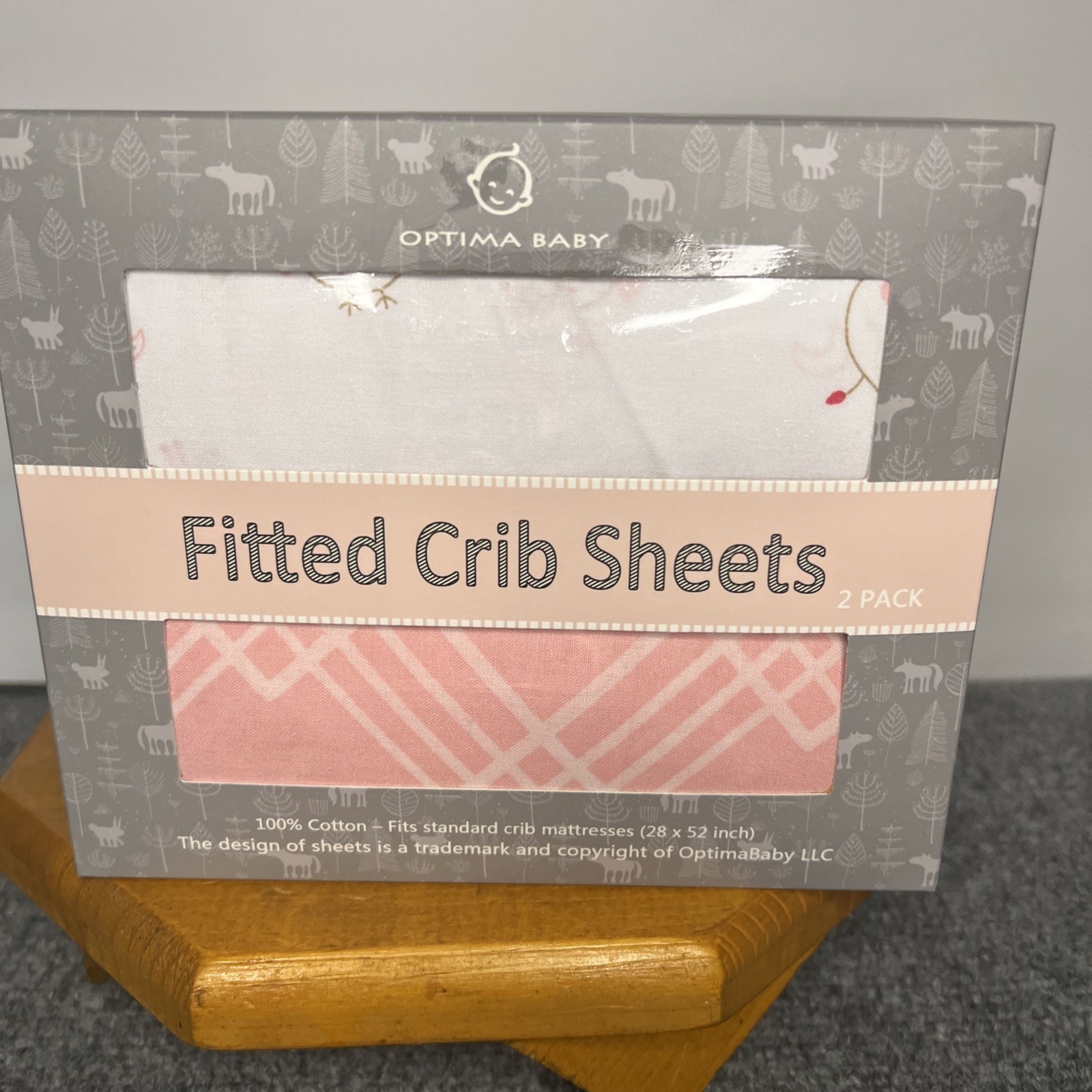 OptimaBabyToddler Animal Cotton Folding Washable Crib Sheets