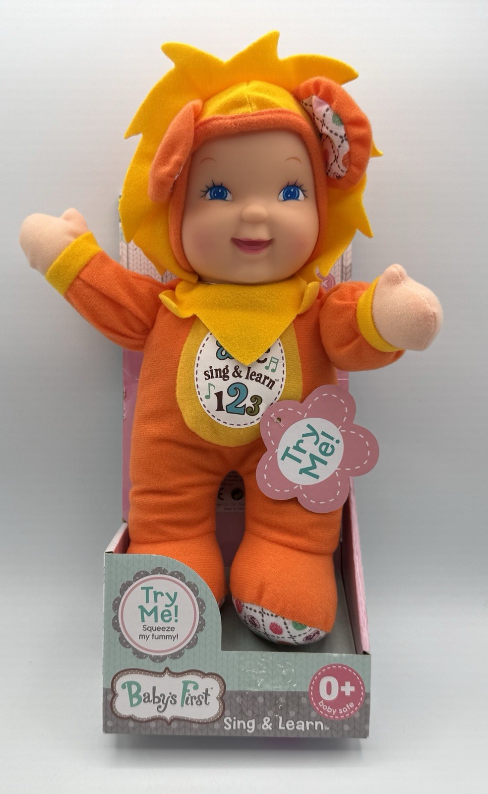 Baby’s First ABC Sing & Learn 123 Squeeze Tummy Brand New