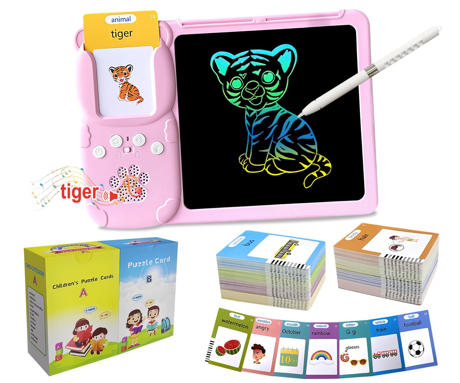 Toys Talking Flash Cards, Kindergarten Learning Resources 510 Sight Words wit...