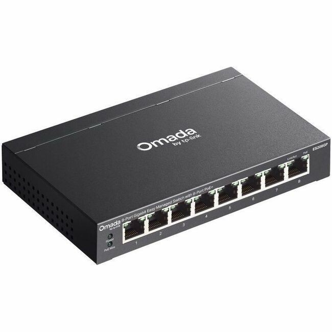 TP Link ES208GP Omada 8-port Gigabit Easy Managed Switch With 8-port Poe+ Port: