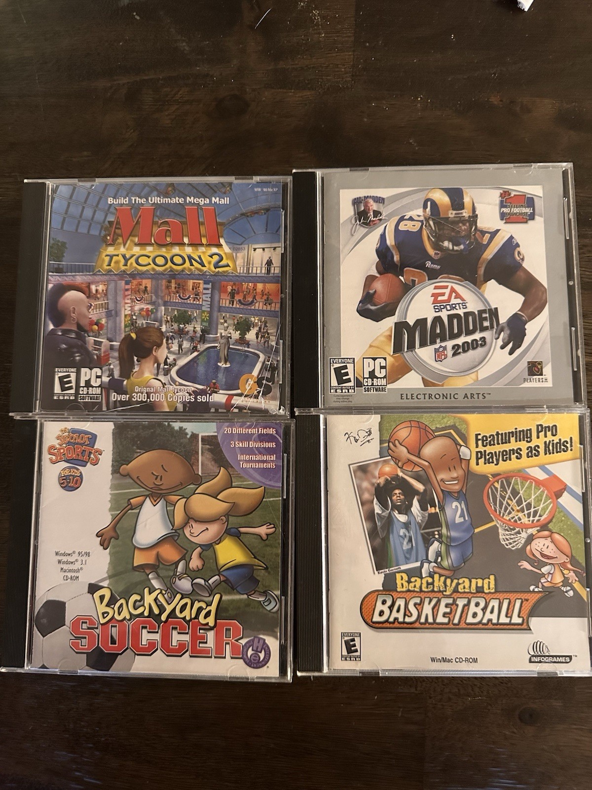 EA Sports, Infogrames, Humongous PC CD-ROM Game Lot: Backyard, Tycoon, Madden