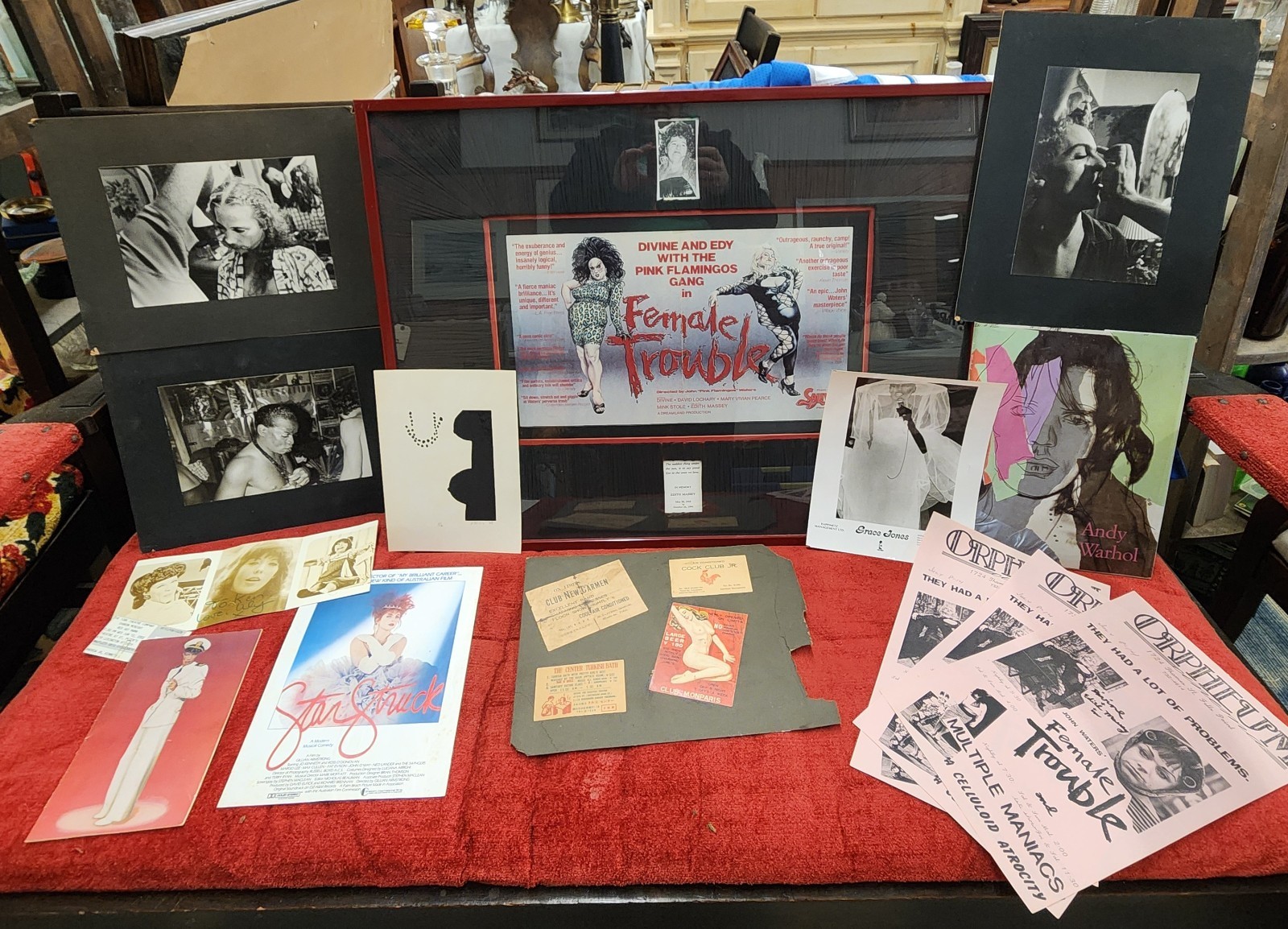 Vintage Counter-culture Memorabilia Bundle Warhol/Grace Jones/Lily Tomlin/Edy