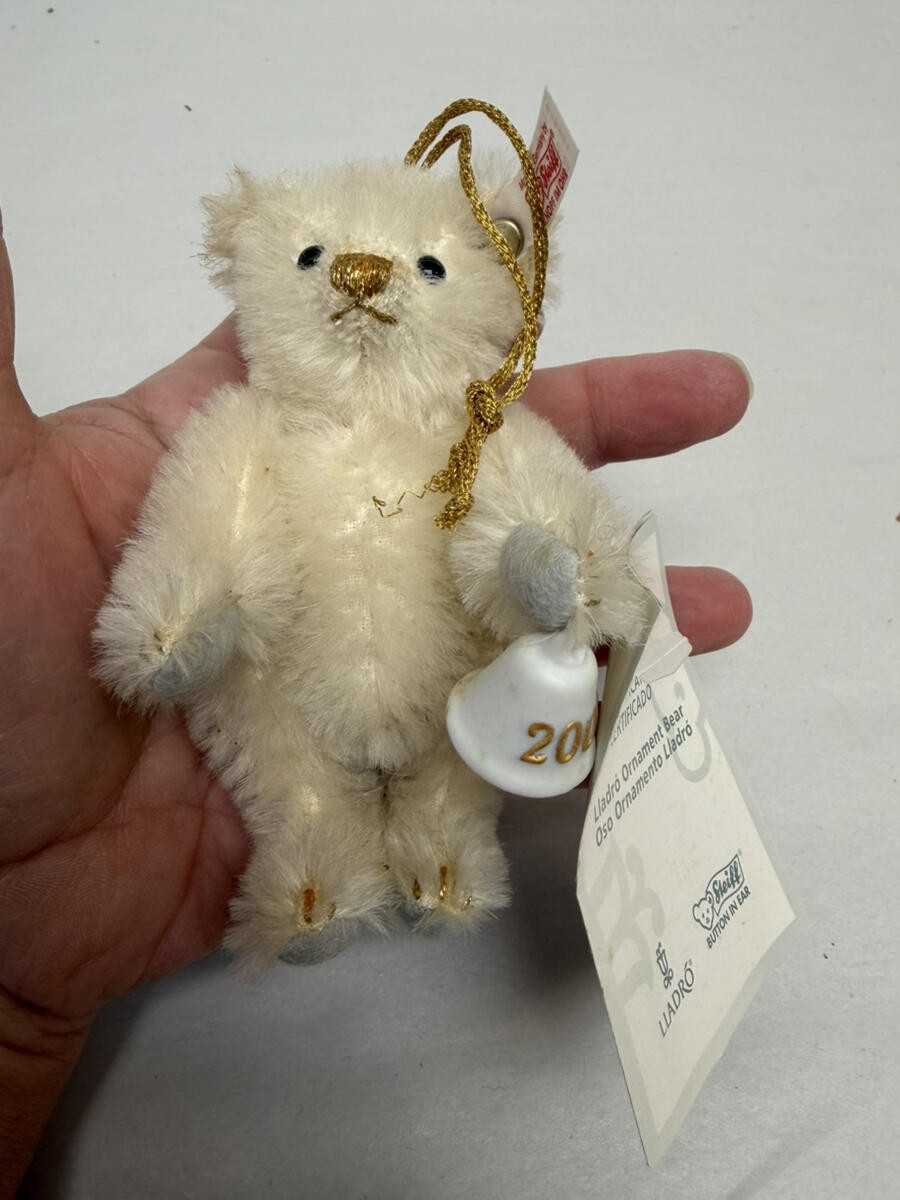 STEIFF LLADRO TEDDY BEAR ORNAMENT 676901