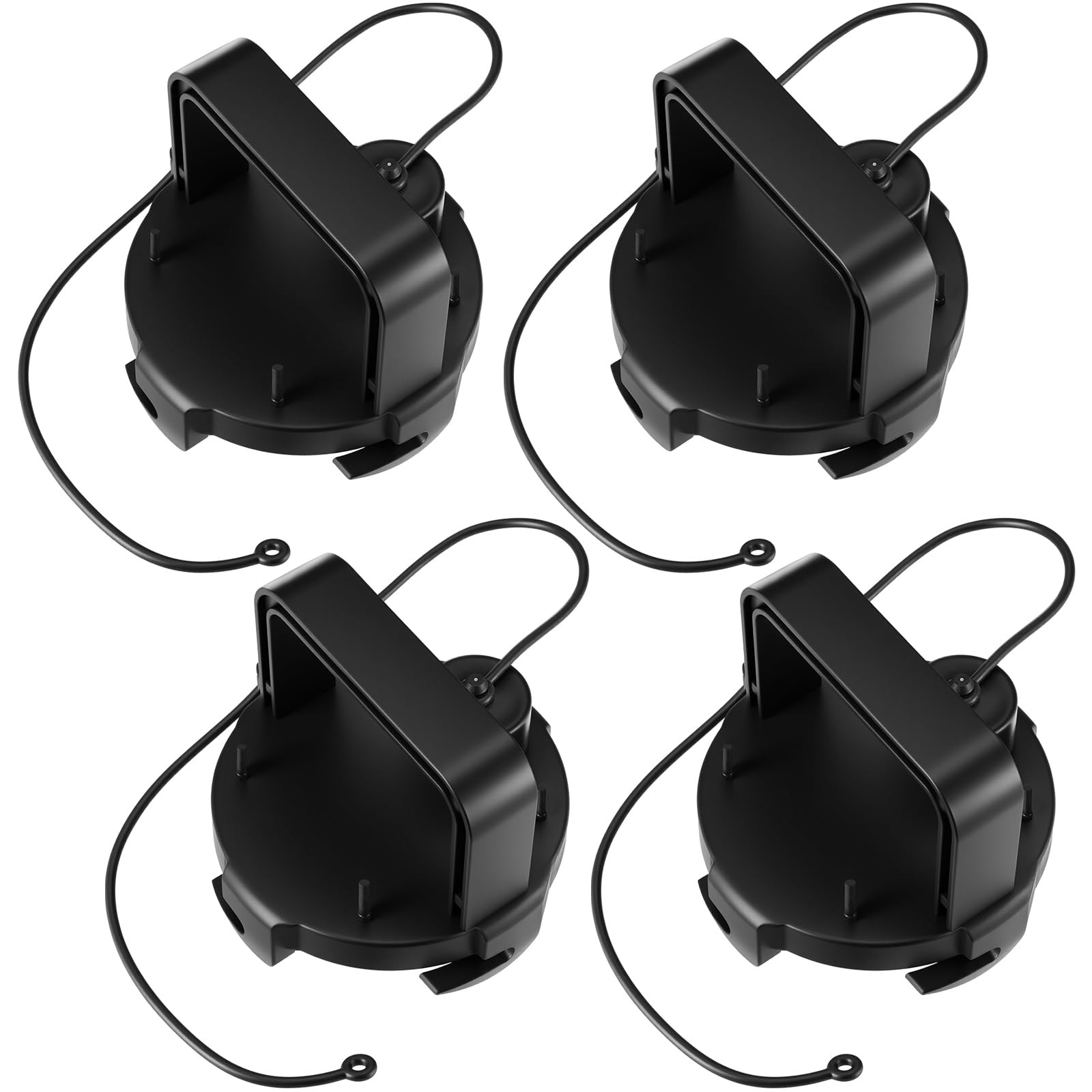 Colingmill Rv Sewer Valve Cap with Handle - 3'' Cover Waste Black 