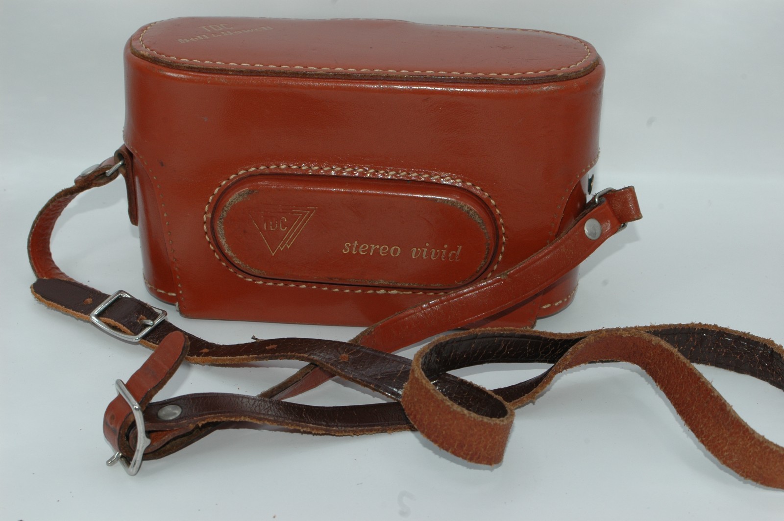 Vintage Bell & Howell TDC Stereo Vivid Film Camera Case Leather