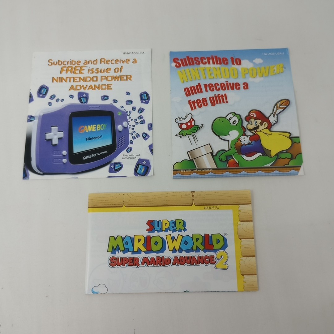 Lot Of 3 Super Mario Advance 2 (Gameboy Advance) GBA INSERTS ONLY