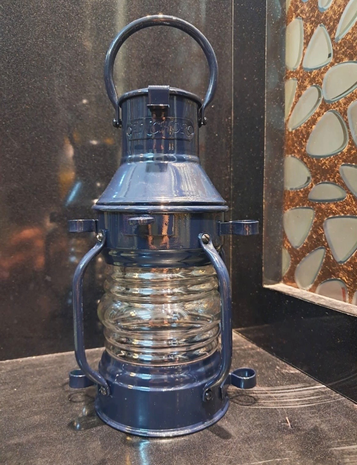 Antique Maritime Ship Lantern Nautical Boat Light Vintage minor Oil Lamp