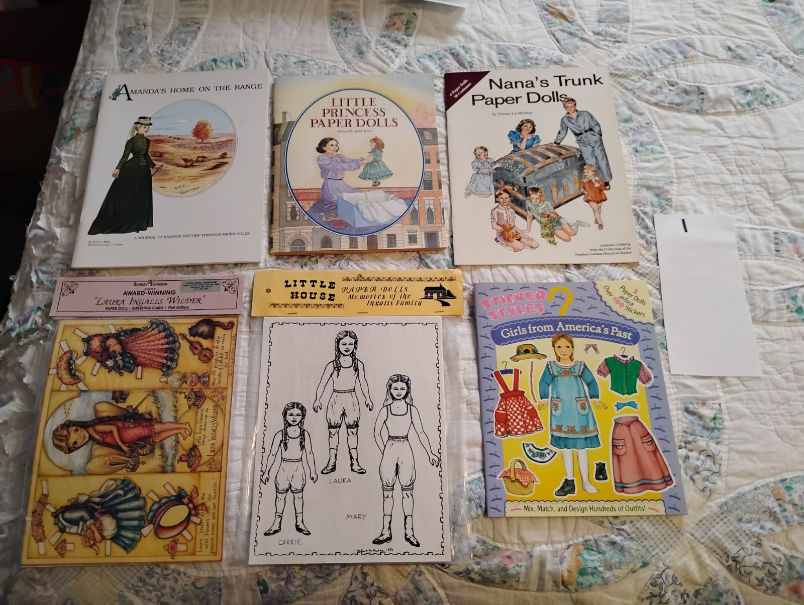Lot of 6 NEW Vtg Vintage Sweet Variety Mixed Fun Paper Dolls Books Uncut Unused