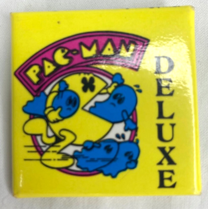 VINTAGE ORIGINAL 1981 PAC-MAN Deluxe PIN 1 1/2"