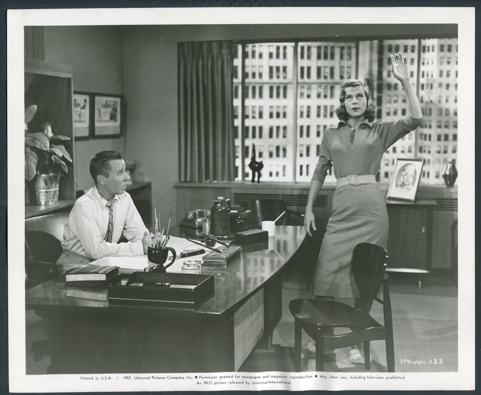 GEORGE GOBEL NITA TALBOT in I Married A Woman '58 OFFICE