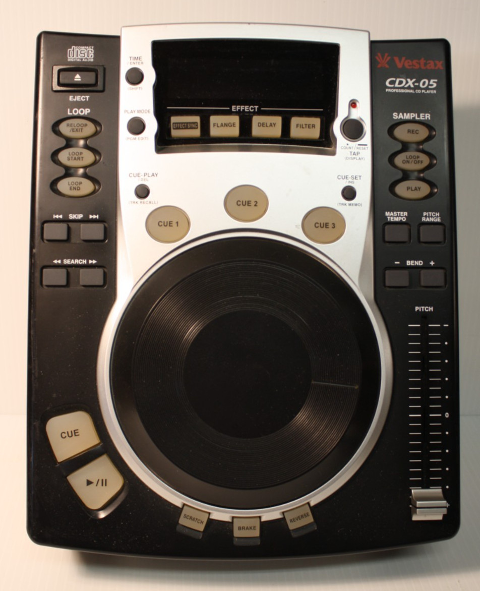 Vestax CDX-05 Professional Turntable Mixing CD Player Parts or Repair Working