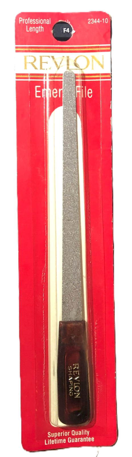VTG Revlon Professional Emery File Round Tip 7" Superior Quality 2344-10, 'RARE'