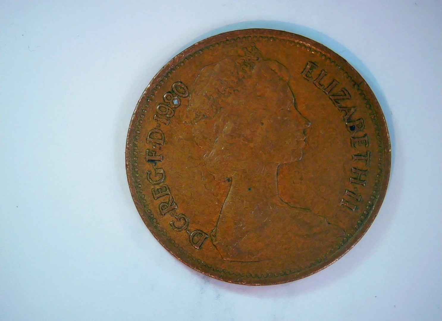 UK 1980 2 p Elizabeth II (New Pence, Portcullis/Feathers type) Coin