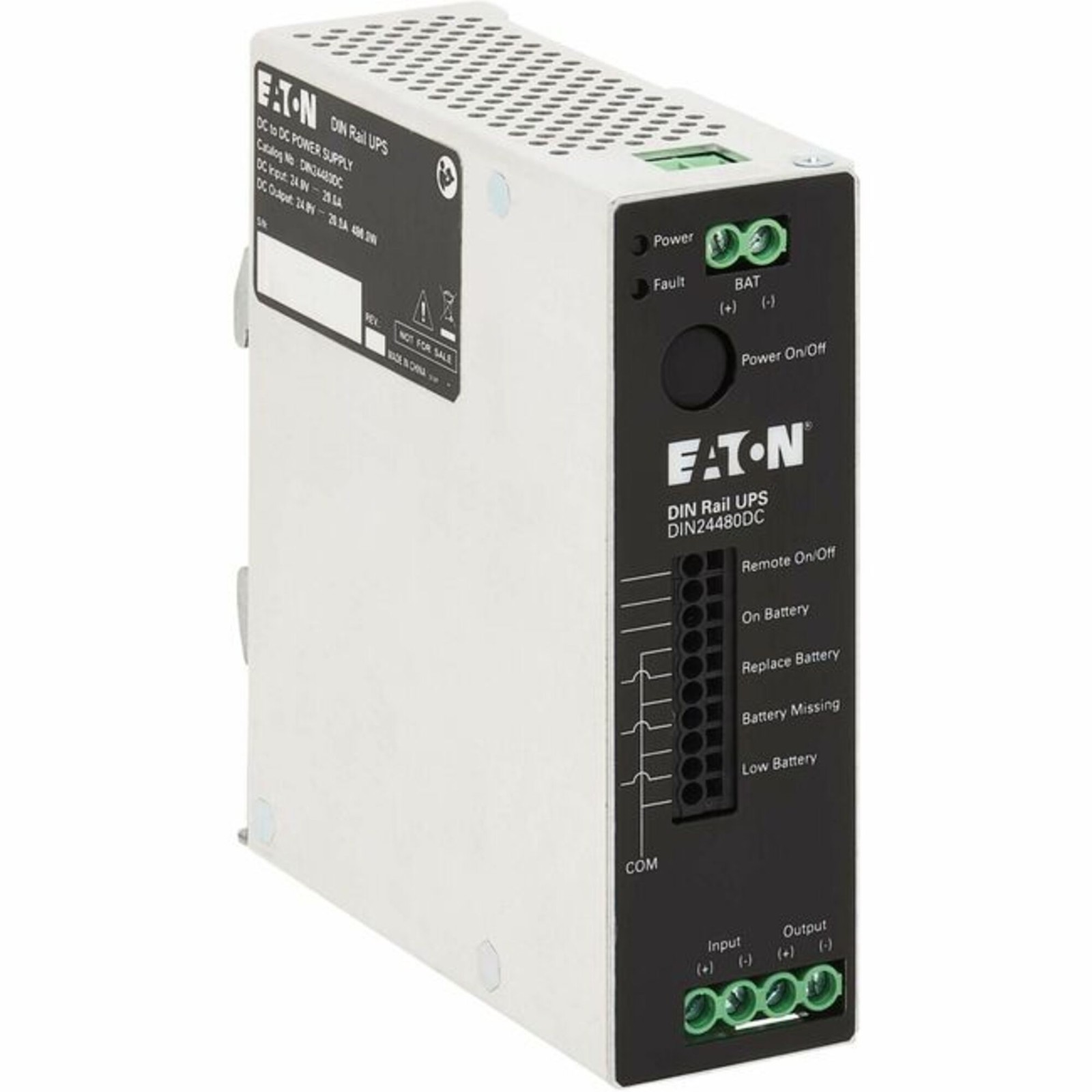 Eaton Electrical - DIN24480DC - Eaton DIN24480DC 480VA DIN Rail UPS - DIN Rail